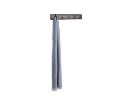 Umbra Flip Perchero de pared con 8 ganchos extraÃbles, Madera de fresno, Gris/Peltre