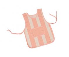 MI CASA Delantal Doble Infantil Rayas Coral
