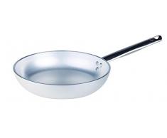 Ollas Agnelli Pan Radiante de Aluminio, 5 mm de Espesor, con Mango Tubular de Acero Inoxidable, Plata, 28 cm