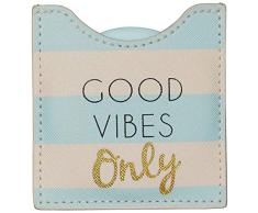 DRAEGER PARIS 1886 Good Vibes Only - Espejo Redondo de Bolsillo para Llevar a Cualquier Lugar, cumpleaños, para Cualquier ocasión, 8,5 x 8 cm, 76005932
