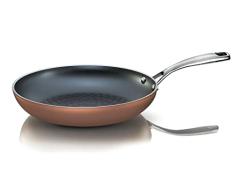 Pensofal, Mini sartén, serie Magnifiqa®, antiadherente, mango de acero inoxidable, diámetro 14 cm, apta para inducción, apta para horno, interior de diamante de 24 quilates, exterior efecto cobre