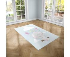 Oedim Alfombra Infantil Elefante para Habitaciones PVC | 95 x 133 cm | Moqueta PVC | Suelo vinÃ­lico | DecoraciÃ³n del Hogar | Suelo Sintasol | Suelo de ProtecciÃ³n Infantil |