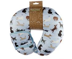 Puckator Ensemble Relaxeazzz Coussin & Masque de Voyage Catch Patch-Chien Cojines, Multicolor, Ãºnico