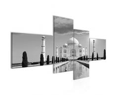 Taj Mahal India 600541c - Cuadro de pared (200 x 100 cm, lienzo XXL, 4 piezas, fabricado en Alemania, listo para colgar)