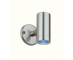 Firstlight - Lámpara LED de Pared (2 Bombillas LED de 2 W, IP44, Aluminio), Color Azul