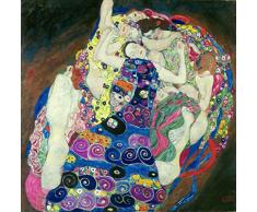 Cuadro Lienzo, ImpresiÃ³n Digital - La Virgen Gustav Klimt, cm. 90x90 - DecoraciÃ³n Pared