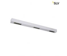 SLV Q de Line cl, LED techo (Interior, 1 m, BAP, Plata, 4000 K lámpara, aluminio, 45 W, Gris