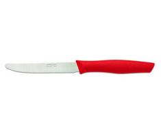 Arcos Serie Nova Caja 36 uds Cuchillo Mesa, Hoja Serrada de Acero Inoxidable de 110 mm, Mango de Polipropileno Color rojo (36 UDS)