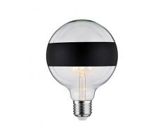 Paulmann 28682 lÃ¡mpara LED filamento G125 6Â vatios Bombilla Espejo anular Negro Mate 2700 K Blanco cÃ¡lido Regulable E27, 6.5 W, Ringspiegel Schwarz Matt