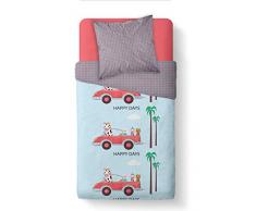 TODAY - Juego de Funda de edredón Infantil, algodón, Multicolor, 140 x 200 cm