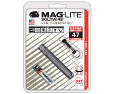 Mag-Lite SJ3A096 Solitaire - Linterna led mini (8Â cm, incluye una microbaterÃa y un colgante para el llavero), color gris