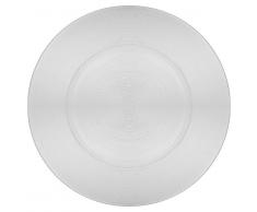 H&H Plato Fruta, CerÃ¡mica, Transparente, 21Â x 21Â x 2Â cm