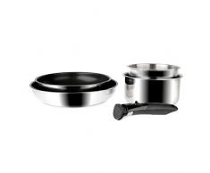 Sitram 713517 Arpee - Juego de 5 sartenes (acero inoxidable, 2 sartenes Ã24-28 revestidas, 2 cacerolas de 16-18 cm de diÃ¡metro, 1 mango extraÃ­ble)