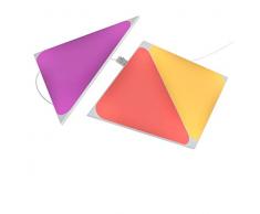 Nanoleaf Shapes Triangle Expansion Pack, 3 Triángulos LED Adicionales - Apliques de Pared Interior Modulares, Luces Led Inteligentes RGBW 16M Colores WiFi, Compatible con Alexa, Decoración y Gaming