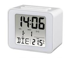 Hama Cube Digital Table Clock Blanco Rectangular - Relojes de Mesa (1 Pieza(s), 70 mm, 40 mm, 60 mm, 80 g, Micro AAA)