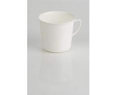 Kimmel 21-000-1601-1 asa, té, Taza de café, Reutilizable, irrompible, 330 ml, Plástico, Blanco