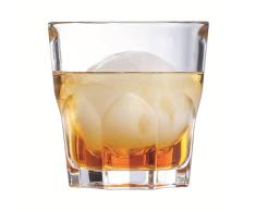 Arcoroc - Colección Granity - 6 vasos bajos apilables de vidrio templado de 16 cl - Uso profesional - Extremadamente resistente - Fabricado en Francia - Embalaje reforzado, apto para la venta online
