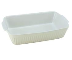 Creatable, 33057 Serie Classic Pastell Kitchen, rectangular, crema, juego de vajilla, 1 pieza de gres