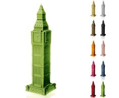 Candellana Hecho a Mano Big Ben Vela de Regalo - Divertida - Vela Decorativa - Decoración del Hogar - Regalos para Amigos - Mecha de Algodón - Tiempo de Quemado 70h - Vela Lime