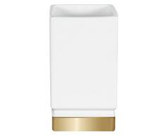 Spirella, Blanco colecciÃ³n Roma, Portacepillos de Dientes 7x6,5x12 cm, Porcelana, 7X6.5X12 Cm