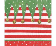 Caspari Entertaining con calcetÃ­n StripeÂ âÂ Juego de servilletas Estampadas, diseÃ±o de jardÃ­n, Multicolor, Pack de 20
