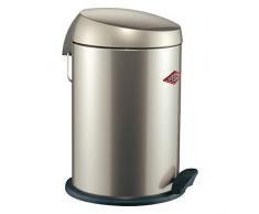 WESCO 121 212-03 Capboy Base - Papelera (con Pedal), Color Plateado