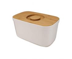 Joseph Joseph Panera con Tapa de bambú Que Sirve como Tabla de Cortar Blanco