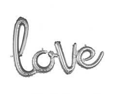 Anagram International 3669511 - Globo de papel de aluminio, diseño de frases, color plateado