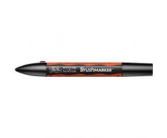 Winsor & Newton Rotulador Brushmarker, Bright Orange (O177), Naranja