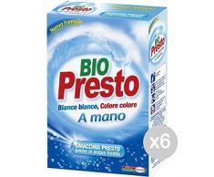 Bio Presto Juego de 6 gr 600 y 3 detergente Lavadora y Ropa, Multicolor, única