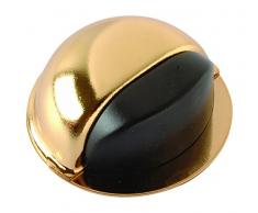 Brinox Tope Acero para Puertas Adhesivo, Oro, 2.2x4.9x4.9 cm