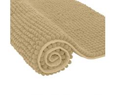 subrtex Alfombra Antideslizante Suave y Corta para baÃ±o, Beige, 50Ã80cm
