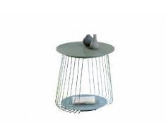 Inter Link 50100005 Mesa de Vidrio Capuchino para salón, Gris, 50 x 50 x 50 cm