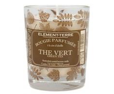 ELEMENT-TERRE Vela perfumada 200Â Gramos, 50Â Horas Perfume tÃ© Verde