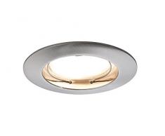 Paulmann 928.27 Interior 7W Aluminio - Punto de luz (Interior, Empotrada, Alrededor, LED, Blanco cálido, IP44)