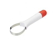 Kitchen Craft Bayas Pala, acero inoxidable, color blanco/rojo/plata, 28Â x 18Â x 18Â cm