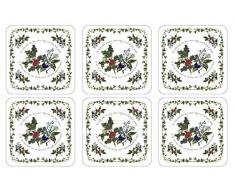 Posavasos The Holly & Ivy, juego de 6