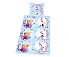 Herding 448050050412 Ropa de Cama Walt De Disney Die El Reino del Hielo, Funda de Almohada: 80 x 80 cm y Funda de edredón: 135 x 200 cm, 100% Algodón, Renforce