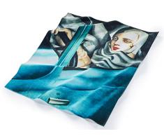 Musearta BT-TL-TB-V424376 - Toalla de Playa Unisex con Tamara en el Bugatti Verde por el Artista Tamara de Lempicka (algodÃ³n, 120 x 150 cm)
