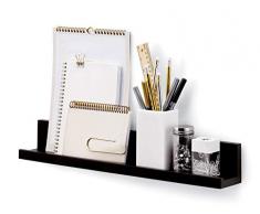 3M Comando Pantalla anaqueles, Pizarra, 2-ledges, 8-Medium Tiras de Espuma (hom23s-2es), Multicolor, 8.26 x 8.26 x 53.98 cm