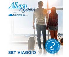 Allergosystem - Juego antiácaros de Viaje con Funda de colchón, 170 x 200 x 20 cm y Funda de Almohada, 50 x 80 cm, poliéster, 170 x 200 x 20 cm