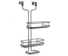 InterDesign Linea Estantería de baño para colgar, estante de ducha adaptable en metal, estantería colgante para ducha, bronce
