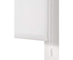 Estoralis BRAN Estor Enrollable Liso Translucido, Poliester, Blanco, 130 x 175 cm