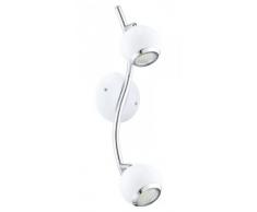 EGLO 31002 foco Foco de superficie Plata, Blanco GU10 LED A+ - Punto de luz (Foco de superficie, GU10, 2 bombilla(s), LED, 3000 K, Plata, Blanco)