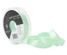 3501 Berisfords 15 mm verde 56 10,5 x 10,5 3 cm de doble cara de la cinta de satén, color verde