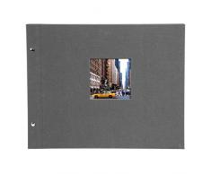 Goldbuch Bella Vista - Álbum de Fotos (39 x 31 cm, Lino), Color Gris