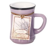 Velas de Aurora Marta Perfumada en Tarro de Cristal Coloreado con Mango, Cera, Morado, 6,9 X 6,9 X 7,2 cm