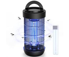 CONOPU Lampara Antimosquitos Electrico - 3000V Antimosquitos Exterior, 18W Matamoscas ElÃ©ctrico Anti Mosquitos, 365nm UV LÃ¡mpara Antimosquitos Interior con Bombilla Reemplazable, Negro