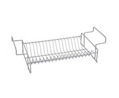 Sauvic Plastificado Negro Escurreplatos, Acero con Recubrimiento plÃ¡stico anticorrosivo de Color, PequeÃ±o