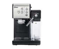 OSTER Cafetera espreso Prima Latte II, 19 Bares, con Tratamiento de Leche, Plata, 0
